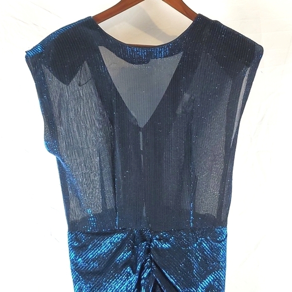 Vintage 80s TJuniors Iridescent Midi Dress - Picture 3 of 8